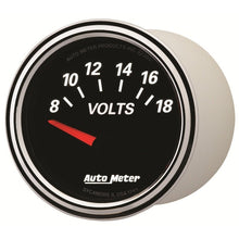 Autometer Designer Black II 52mm 18V Voltmeter Gauge Universal | 1293 - JDMuscleVolt Gaugesatm1293