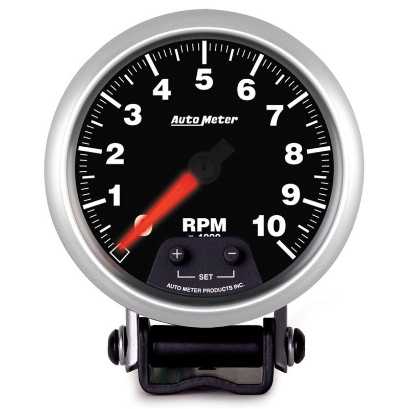 Autometer Elite Pedestal Tachometer Gauge 7 Color 3 - 3/4in Universal | 5690 - JDMuscleTachometersatm5690