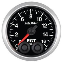 Autometer Elite Series 52mm 0-1600F EGT Peak & Warn w/ Electronic Control Gauge - Universal
