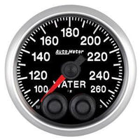 Autometer Elite Series 52mm 100-260 Degress F Water Temperature Peak and Warn Gauge w/ Electonic Control - Universal
