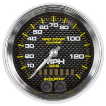 Autometer Gauge GPS Speedometer 3 - 3/8in 140 MPH Marine Carbon Fiber Gauge Universal | 200638 - 40 - JDMuscleMulti Gaugesatm200638-40