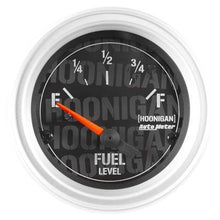 Autometer Hoonigan 52mm 24 Ohm Empty 33 Ohm Full Electronic Fuel Level Gauge - Universal