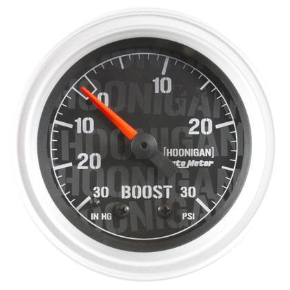 Autometer Hoonigan 52mm 30 PSI Mechanical Vacuum/Boost Gauge - Universal-4303-09000-4303-09000-Boost Gauges-AutoMeter-JDMuscle