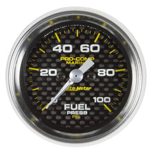 Autometer Marine Carbon Fiber 2 - 1/16in 100 PSI Digital Stepper Motor Fuel Pressure Gauge Universal | 200850 - 40 - JDMuscleFuel Pressure Regulator Gaugesatm200850-40