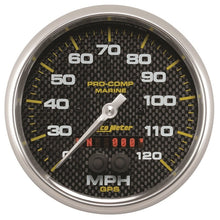 Autometer Marine Carbon Fiber 5in 120mph GPS Speedometer Universal | 200646 - 40 - JDMuscleMulti Gaugesatm200646-40