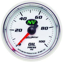 Autometer NV 52mm 0 - 100 PSI Oil Pressure Mechanical Gauge Universal | 7321 - JDMusclePressure Gaugesatm7321