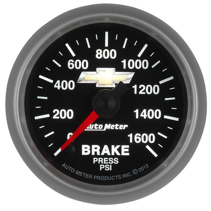 Autometer Performance Parts 52mm 0 - 1600 PSI Brake Pressure COPO Camaro Gauge Pack Universal | 880450 - JDMusclePressure Gaugesatm880450