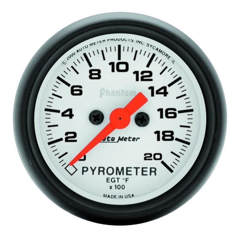 Autometer Phantom 2 1/16in 2000 Deg F Digital Stepper Motor Pyrometer EGT Gauge Universal | 5745 - JDMuscleEGT Gaugesatm5745