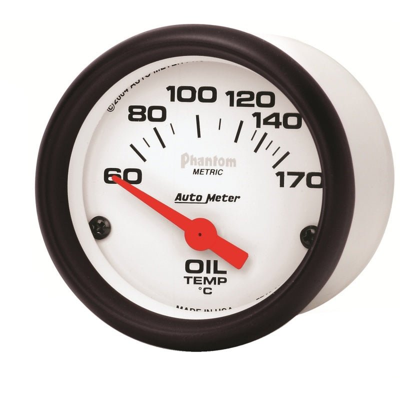 Autometer Phantom 2 - 1/16in 60 - 170 Deg F Electronic Oil Temperature Gauge Universal | 5748 - M - JDMuscleTemperature Gaugesatm5748-M