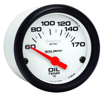 Autometer Phantom 2 - 1/16in 60 - 170 Deg F Electronic Oil Temperature Gauge Universal | 5748 - M - JDMuscleTemperature Gaugesatm5748-M