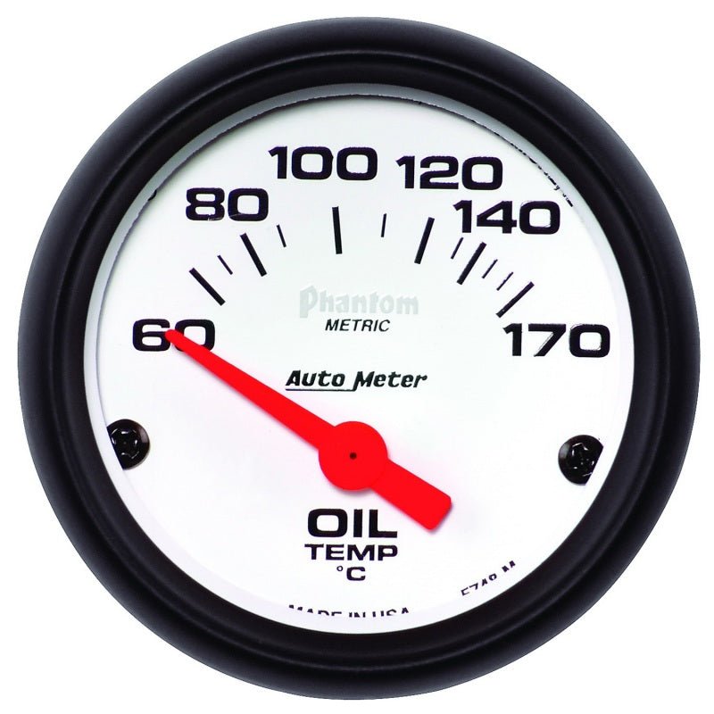 Autometer Phantom 2 - 1/16in 60 - 170 Deg F Electronic Oil Temperature Gauge Universal | 5748 - M - JDMuscleTemperature Gaugesatm5748-M