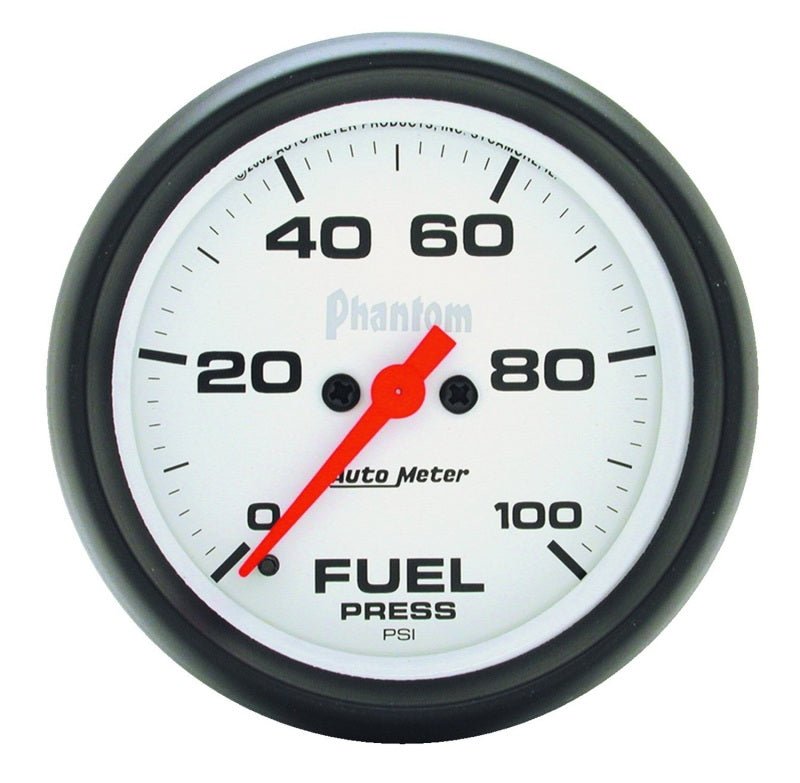 Autometer Phantom 2 - 5/8in 0 - 100 PSI Fuel Pressure Gauge Universal | 5863 - JDMuscleFuel Pressure Regulator Gaugesatm5863