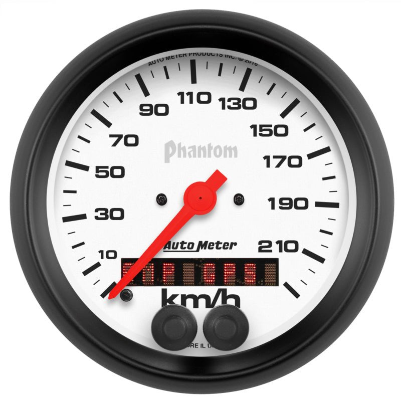 Autometer Phantom 3 - 3/8in. 0 - 225KM/H GPS Speedometer Gauge Universal | 5880 - M - JDMuscleMulti Gaugesatm5880-M