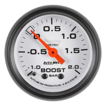 Autometer Phantom Gauge Vaccum/Boost 2 1/16in - 1 - +2 Bar Mechanical Universal | 5703 - M2 - JDMuscleBoost Gaugesatm5703-M2