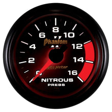 Autometer Phantom II 2 - 1/16in 0 - 1600 PSI Electrical Nitrous Pressure Gauge Universal | 7574 - JDMusclePressure Gaugesatm7574
