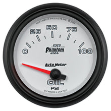 Autometer Phantom II 2 5/8in 0 - 100 PSI Short Sweep Electronic Oil Pressure Gauge Universal | 7827 - JDMusclePressure Gaugesatm7827