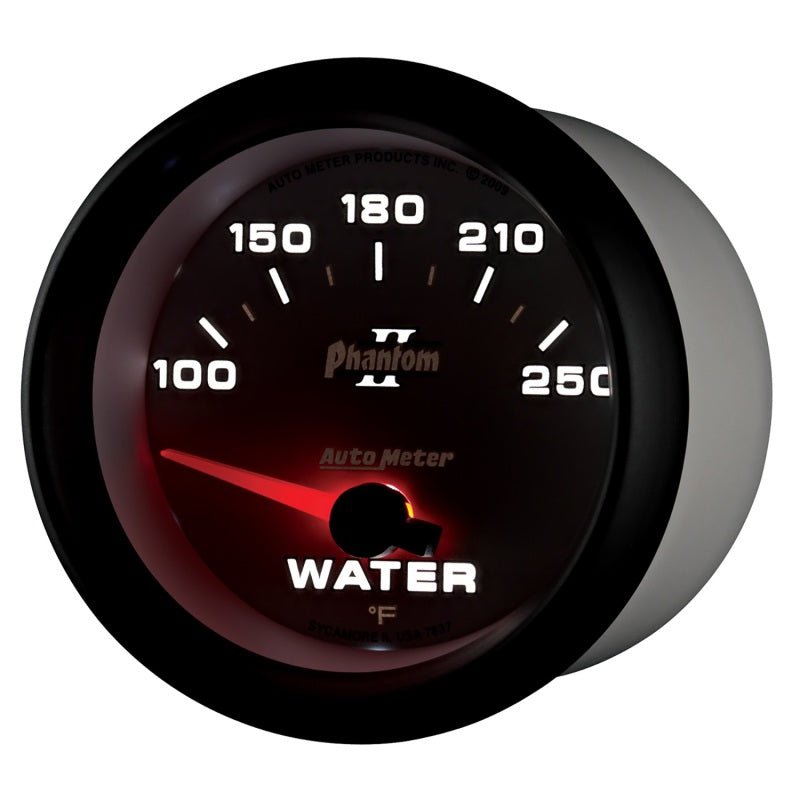 Autometer Phantom II 2 - 5/8in 100 - 250 Degrees F Electrical Water Temperature Gauge Universal | 7837 - JDMuscleTemperature Gaugesatm7837