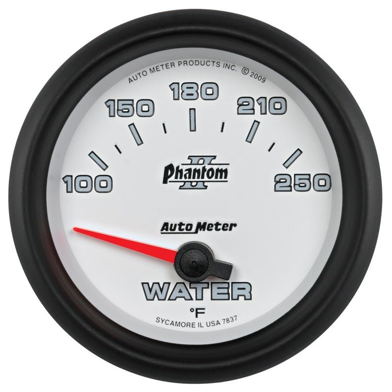 Autometer Phantom II 2 - 5/8in 100 - 250 Degrees F Electrical Water Temperature Gauge Universal | 7837 - JDMuscleTemperature Gaugesatm7837