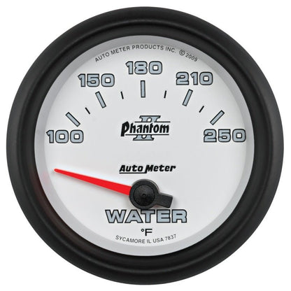Autometer Phantom II 2 - 5/8in 100 - 250 Degrees F Electrical Water Temperature Gauge Universal | 7837 - JDMuscleTemperature Gaugesatm7837