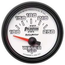 Autometer Phantom II 52.4mm SSE 100 - 250 Deg F Water Temperature Gauge Universal | 7537 - JDMuscleTemperature Gaugesatm7537