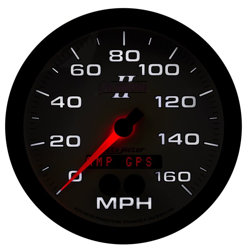 Autometer Phantom II 5in 0 - 140MPH In - Dash Electronic GPS Programmable Speedometer Universal | 7581 - JDMuscleMulti Gaugesatm7581