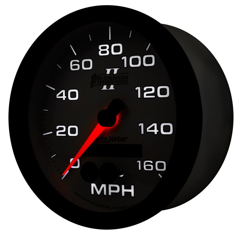 Autometer Phantom II 5in 0 - 140MPH In - Dash Electronic GPS Programmable Speedometer Universal | 7581 - JDMuscleMulti Gaugesatm7581