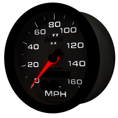 Autometer Phantom II 5in 0 - 140MPH In - Dash Electronic GPS Programmable Speedometer Universal | 7581 - JDMuscleMulti Gaugesatm7581