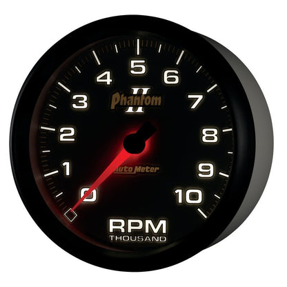 Autometer Phantom II 5in Electrical 10K RPM In - Dash Tachometer Universal | 7598 - JDMuscleTachometersatm7598