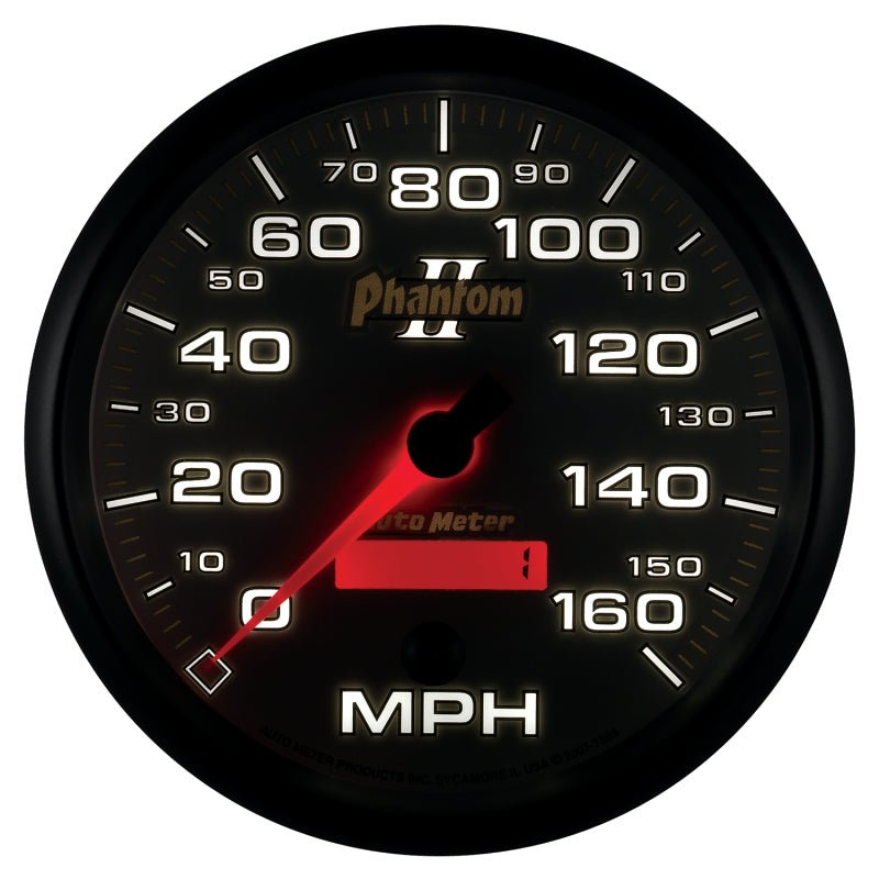 Autometer Phantom II 5in Electrical Programmable Speedometer 150MPH Universal | 7589 - JDMuscleMulti Gaugesatm7589