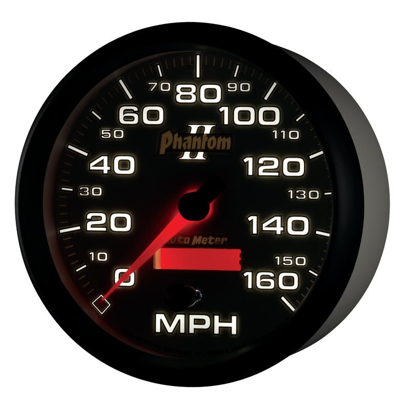 Autometer Phantom II 5in Electrical Programmable Speedometer 150MPH Universal | 7589 - JDMuscleMulti Gaugesatm7589
