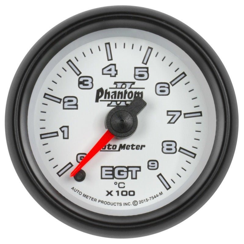 Autometer Phantom II Gauge Pyrometer EGT 2 1/16in 900c Digital Stepper Motor Universal | 7544 - M - JDMuscleEGT Gaugesatm7544-M