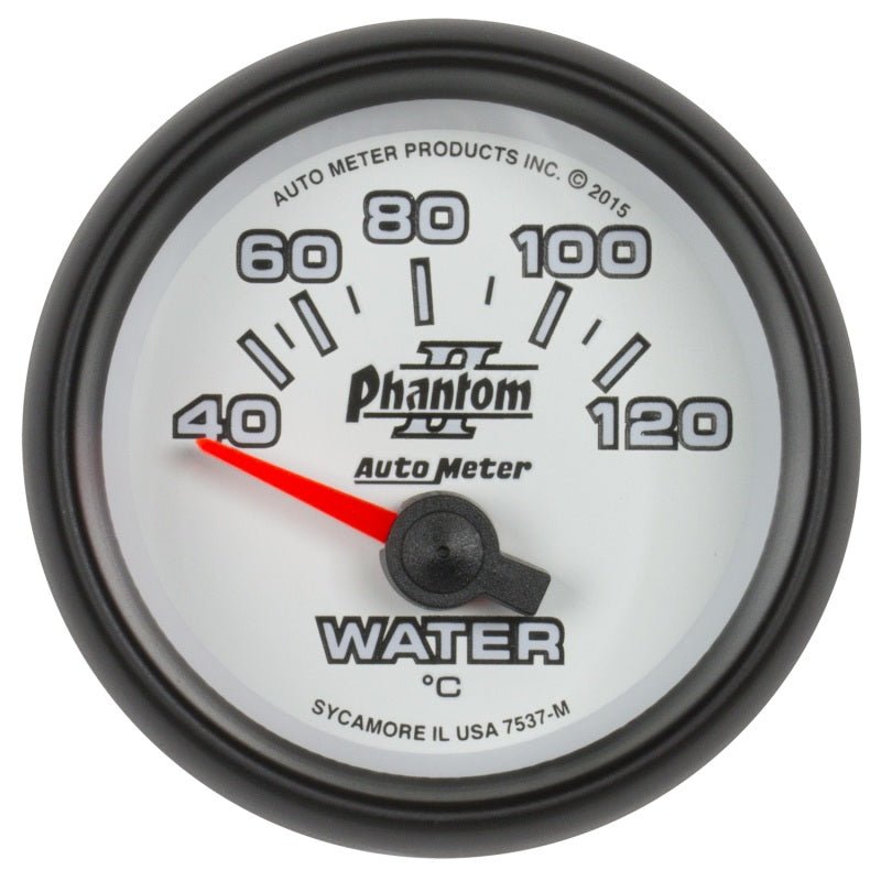 Autometer Phantom II Gauge Water Temp 2 1/16in 40 - 120c Electric Universal | 7537 - M - JDMuscleTemperature Gaugesatm7537-M