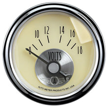 Autometer Prestige Series 52mm 8 - 18V Short Sweep Electronic Voltmeter Gauge Universal | 2092 - JDMuscleVolt Gaugesatm2092