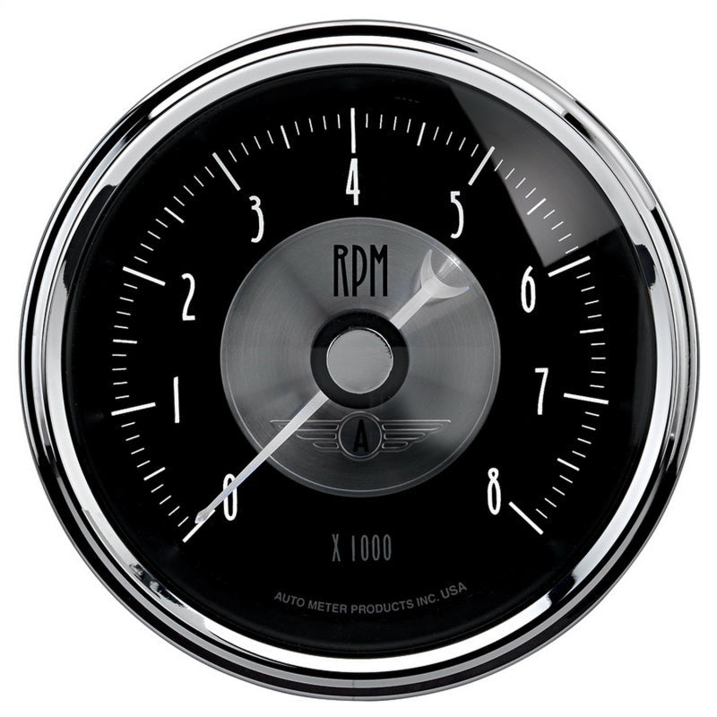 Autometer Prestige Series Black 3 - 3/8in 8000RPM Tachometer Gauge Universal | 2096 - JDMuscleTachometersatm2096