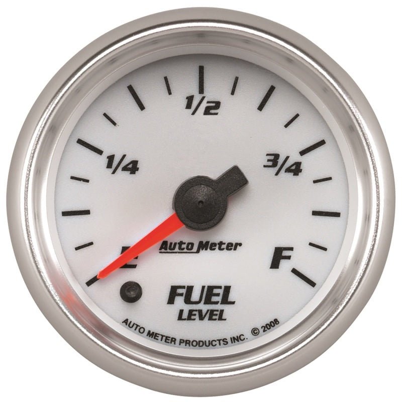 Autometer Pro - Cycle Gauge Fuel Level 2 1/16in 0 - 280 Programmable White Universal | 19709 - JDMuscleMulti Gaugesatm19709