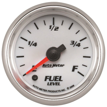 Autometer Pro - Cycle Gauge Fuel Level 2 1/16in 0 - 280 Programmable White Universal | 19709 - JDMuscleMulti Gaugesatm19709