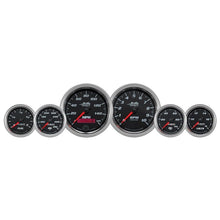Autometer Pro - Cycle Gauge Kit 6 Pc. Kit 3 3/8in & 2 1/16in Bagger Black Universal | 19601 - JDMuscleMulti Gaugesatm19601