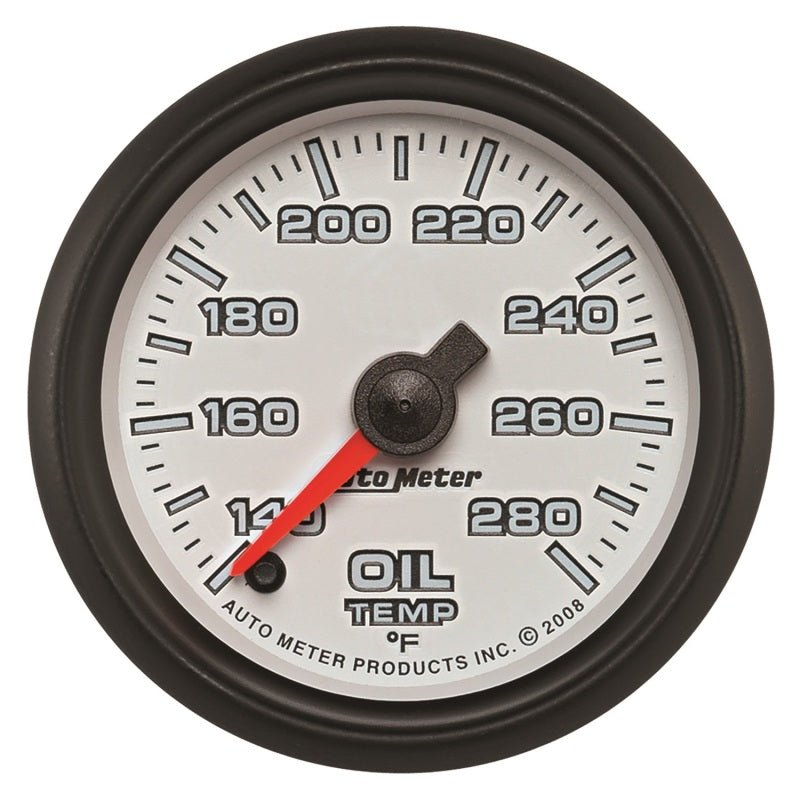 Autometer Pro - Cycle Gauge Oil Temp 2 1/16in 140 - 280f Digital Stepper Motor White Universal | 19540 - JDMuscleTemperature Gaugesatm19540