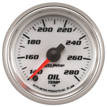 Autometer Pro - Cycle Gauge Oil Temp 2 1/16in 140 - 280f Digital Stepper Motor White Universal | 19740 - JDMuscleTemperature Gaugesatm19740