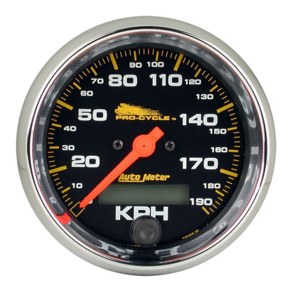 Autometer Pro - Cycle Gauge Speedometer 3 3/4in 120 Mph Electric Black Universal | 19350 - JDMuscleMulti Gaugesatm19350
