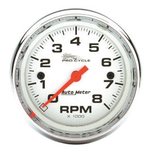 Autometer Pro - Cycle Gauge Tachometer 2 5/8in 8K Rpm 2&4 Cylinder White Universal | 19305 - JDMuscleTachometersatm19305