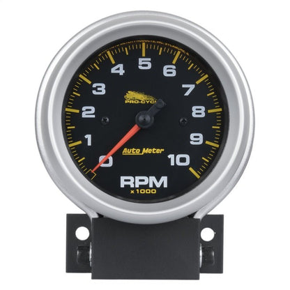 Autometer Pro - Cycle Gauge Tachometer 3 3/4in 10K Rpm 2 & 4 Cylinder Black Universal | 19202 - JDMuscleTachometersatm19202