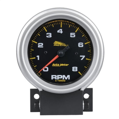 Autometer Pro - Cycle Gauge Tachometer 3 3/4in 8K Rpm 2 & 4 Cylinder Black Universal | 19201 - JDMuscleTachometersatm19201