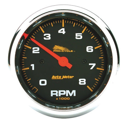 Autometer Pro - Cycle Gauge Tachometer 3 3/4in 8K Rpm 2&4 Cylinder Black Universal | 19300 - JDMuscleTachometersatm19300