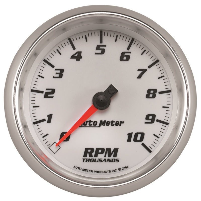 Autometer Pro - Cycle Gauge Tachometer 3 3/8in 10K Rpm White Universal | 19798 - JDMuscleTachometersatm19798