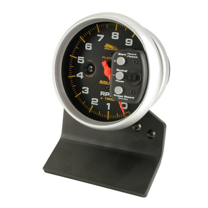 Autometer Pro - Cycle Gauge Tachometer 5in 9K Rpm Pedestal W/ Rpm Playback Black Universal | 19266 - JDMuscleTachometersatm19266