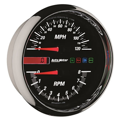 Autometer Pro - Cycle Gauge Tachometer/Speedometer 4 1/2in 8K Rpm/120 Mph Black Universal | 19466 - JDMuscleMulti Gaugesatm19466
