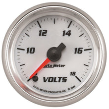 Autometer Pro - Cycle Gauge Voltmeter 2 1/16in 18V Digital Stepper Motor White Universal | 19792 - JDMuscleVolt Gaugesatm19792