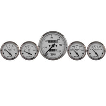 Autometer Silver 5 Pc Kit Box w/ Mech. Speedo / Elec Oil Pressure / Water Temp / Volt / Fuel Level Universal | 1901 - JDMuscleMulti Gaugesatm1901
