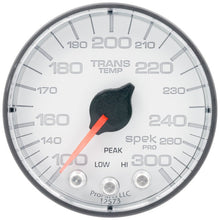 Autometer Spek - Pro 2 1/16in 300 Degree F Stepper Motor W/Peak & Warn White/Black Transmission Temperature Gauge Universal | P342128 - JDMuscleTemperature GaugesatmP342128